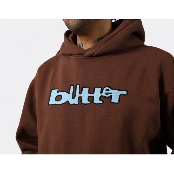 Butter Warped Hoodie Chocolate