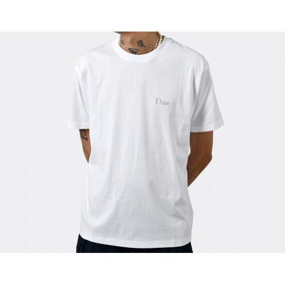 Dime Classic Small Logo T-Shirt White