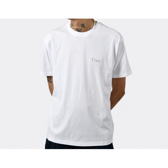 Dime Classic Small Logo T-Shirt White