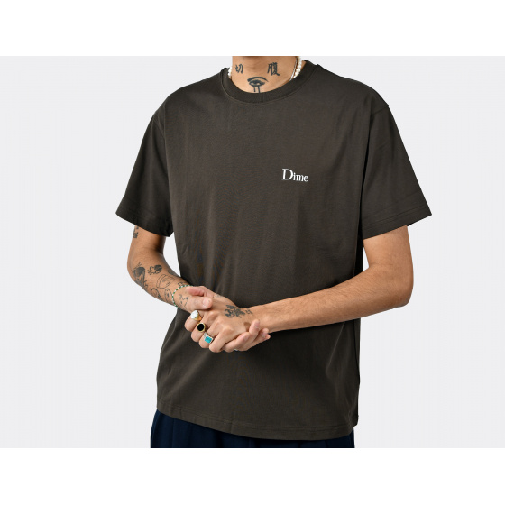 Dime Classic Small Logo T-Shirt Black