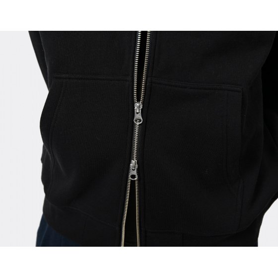 Dime Cursive Zip Hoodie Black