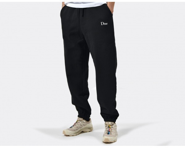 Dime Classic Small Logo Sweatpants Black