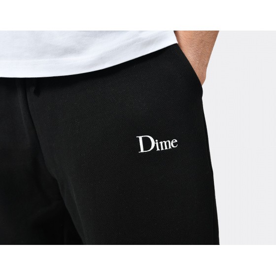 Dime Classic Small Logo Sweatpants Black