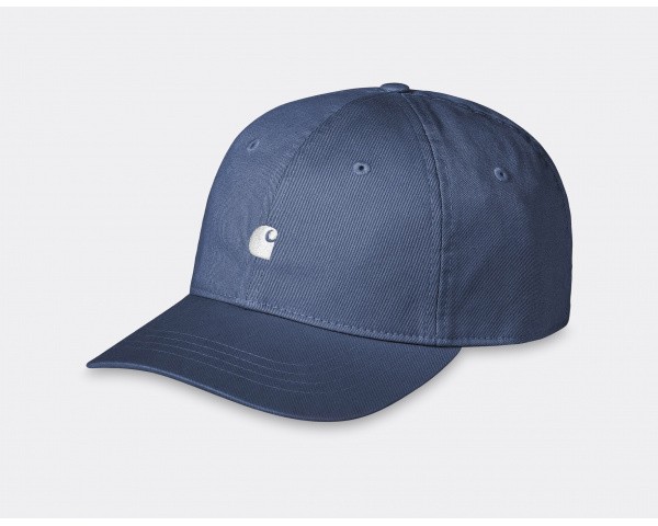Carhartt WIP Madison Logo Cap Blue Iris White