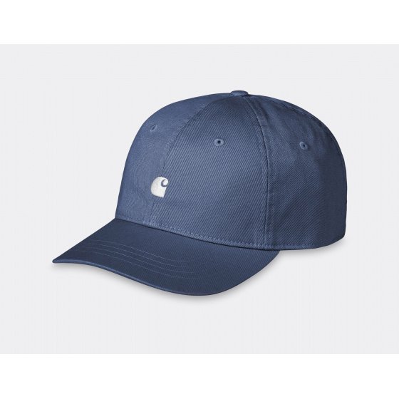 Carhartt WIP Madison Logo Cap Blue Iris White