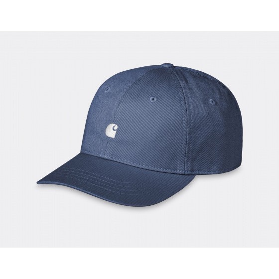 Carhartt WIP Madison Logo Cap Blue Iris White
