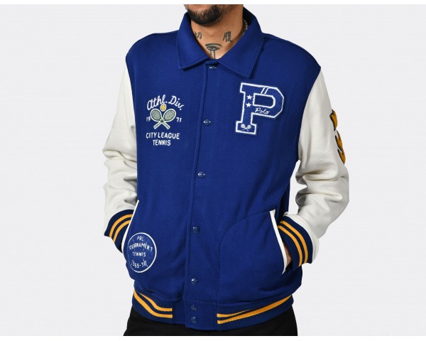 Polo Ralph Lauren Varsity Jacket Athletic Club Fall Royal
