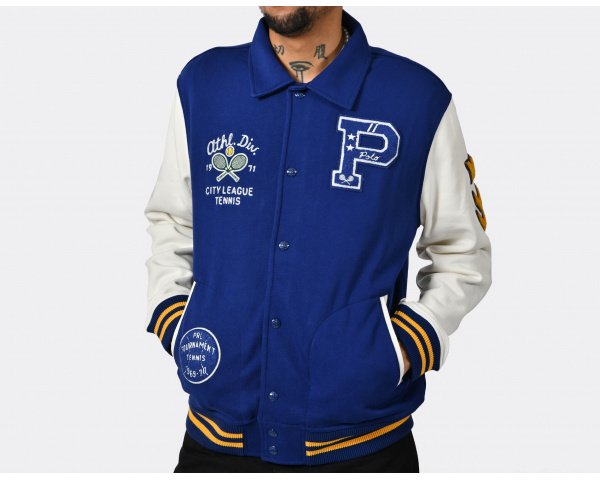 Polo Ralph Lauren Varsity Jacket Athletic Club Fall Royal
