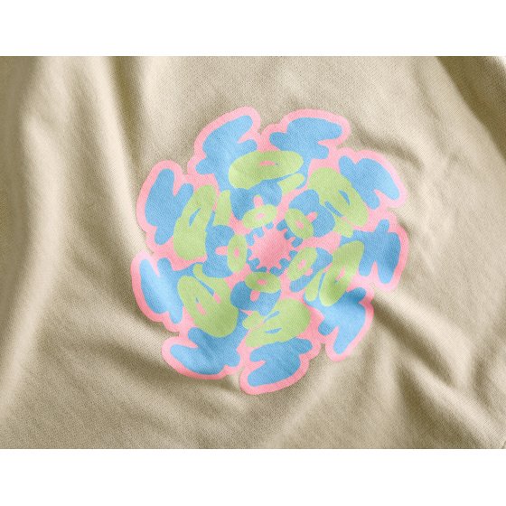 Fenom Flowers Hoodie Beige
