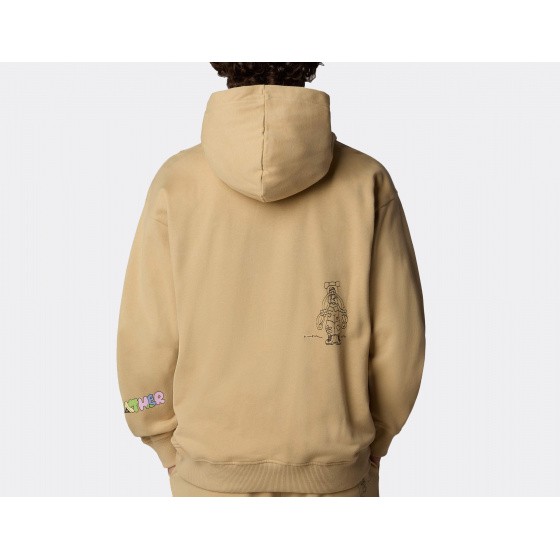 The North Face Mountain Cleanup Oversized Hoodie Khaki Stone