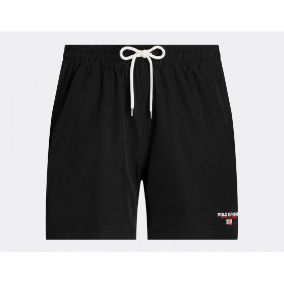 Polo Ralph Lauren Polo Sport Traveler Mid Swim Trunk Black