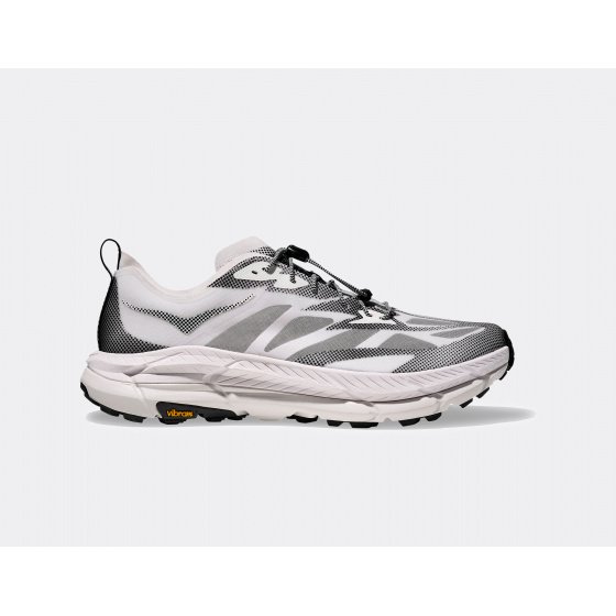 Hoka Mafate Speed 4 Lite Stealth Tech White Black
