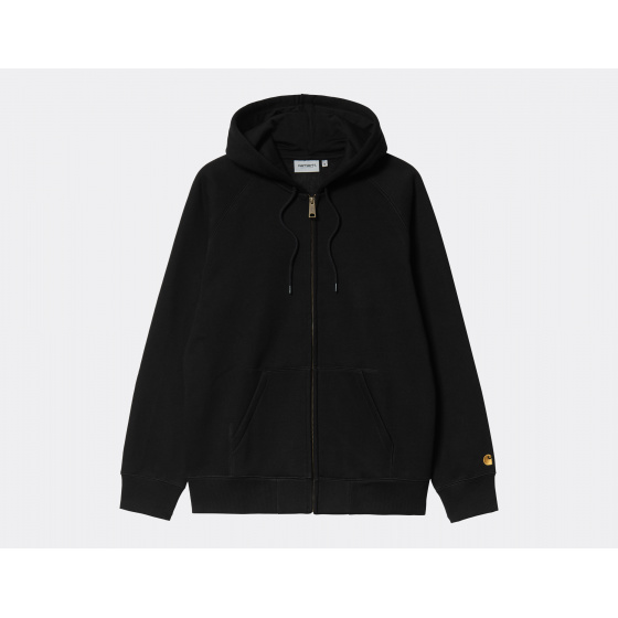 Carhartt WIP Hooded Chase Jacket Black Gold