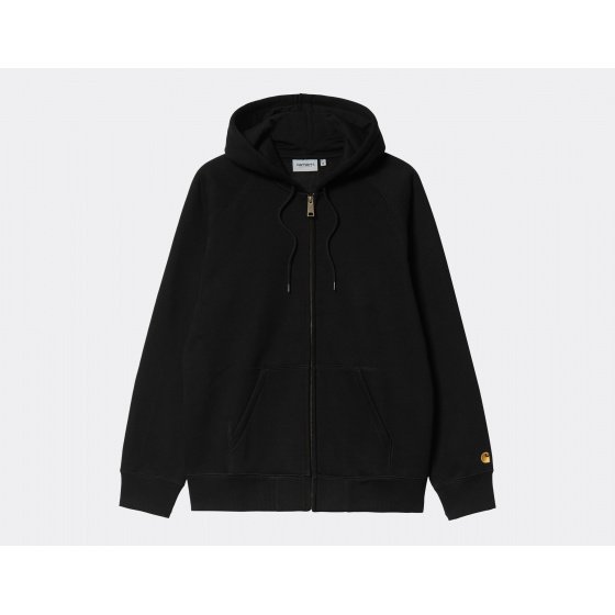 Carhartt WIP Hooded Chase Jacket Black Gold