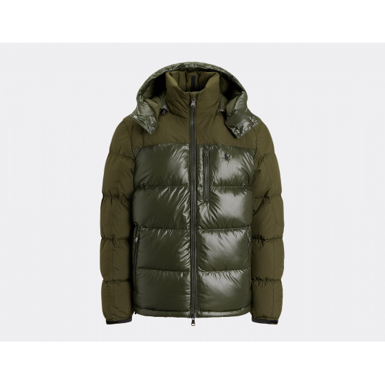 Polo Ralph Lauren Gorham Two-Tone Down Jacket Dark Loden