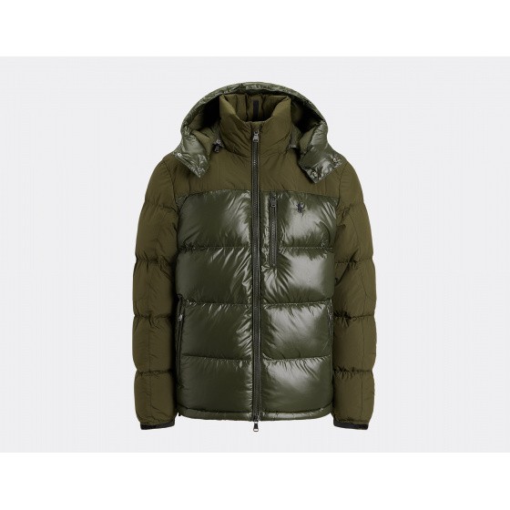 Polo Ralph Lauren Gorham Two-Tone Down Jacket Dark Loden