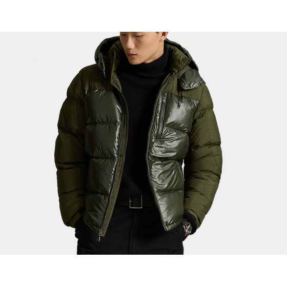Polo Ralph Lauren Gorham Two-Tone Down Jacket Dark Loden