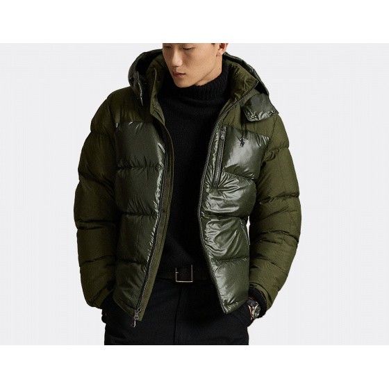 Polo Ralph Lauren Gorham Two-Tone Down Jacket Dark Loden