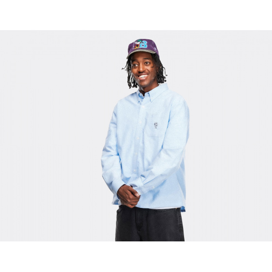 Butter Peanuts Spike Oxford Shirt Blue