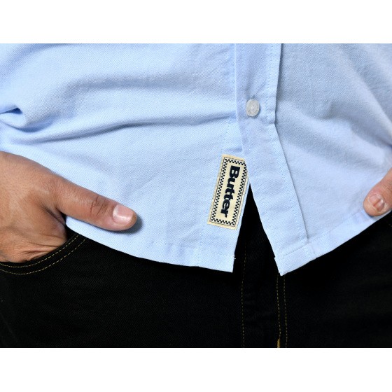 Butter Peanuts Spike Oxford Shirt Blue