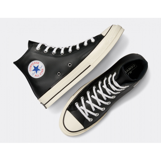 Converse Chuck 70 High Leather Black White