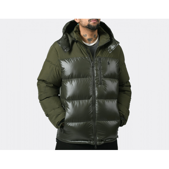 Polo Ralph Lauren Gorham Two-Tone Down Jacket Dark Loden