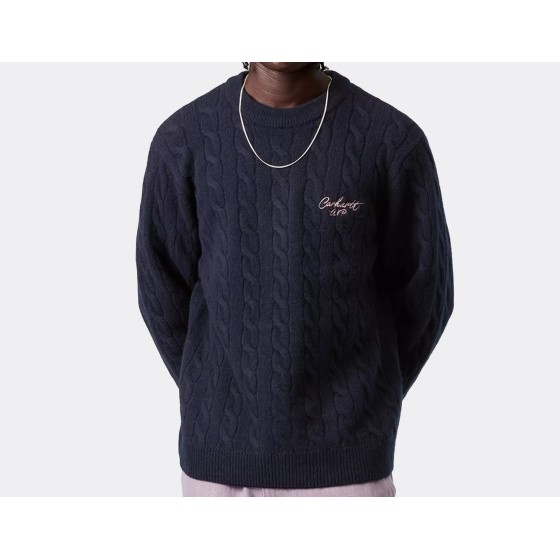 Carhartt WIP Signature Sweater Deep Night