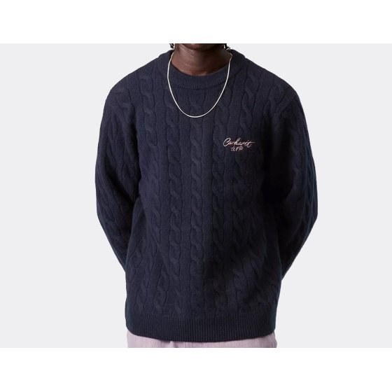 Carhartt WIP Signature Sweater Deep Night