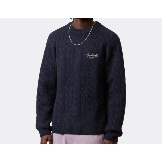 Carhartt WIP Signature Sweater Deep Night