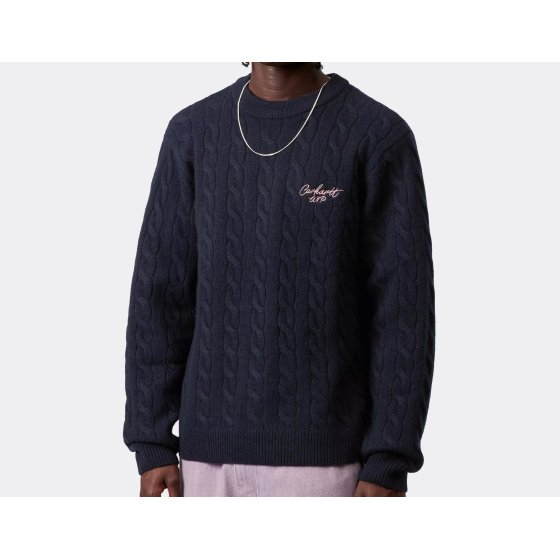 Carhartt WIP Signature Sweater Deep Night