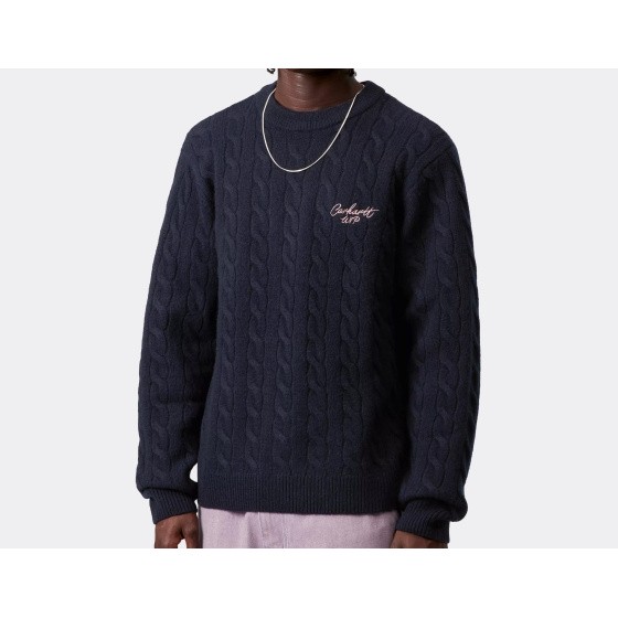 Carhartt WIP Signature Sweater Deep Night