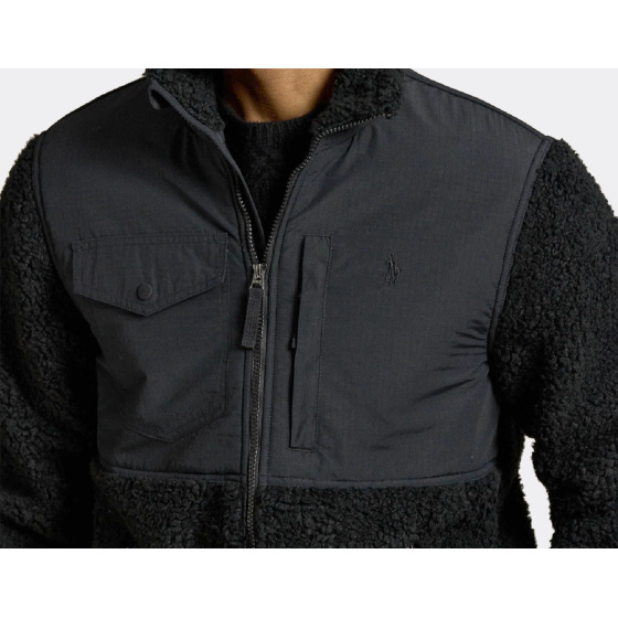 Polo Ralph Lauren Full Zip Hybrid Jacket Black
