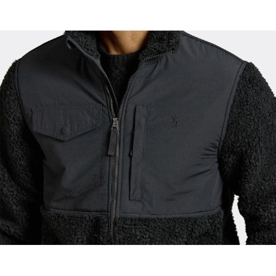 Polo Ralph Lauren Full Zip Hybrid Jacket Black