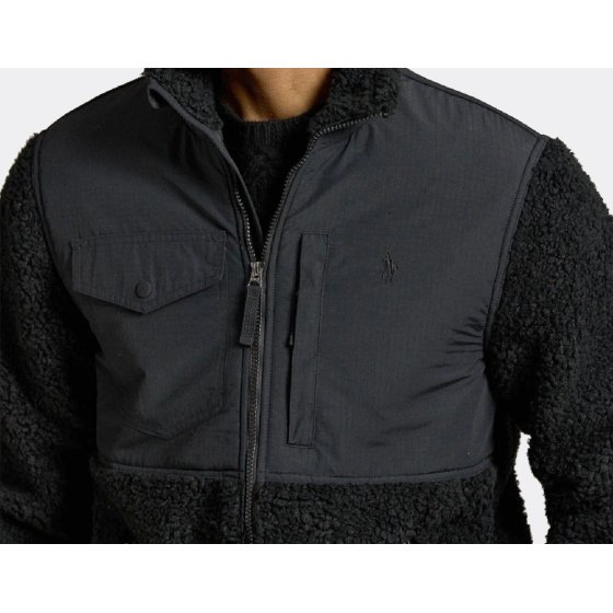 Polo Ralph Lauren Full Zip Hybrid Jacket Black