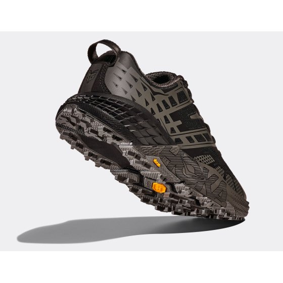 Hoka Speedgoat 2 Black Asphalt Grey