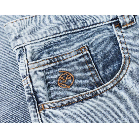 Polar Big Boy Shorts Heavy Washed Blue