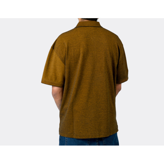 Polar Surf Polo Shirt Pique Black Caramel