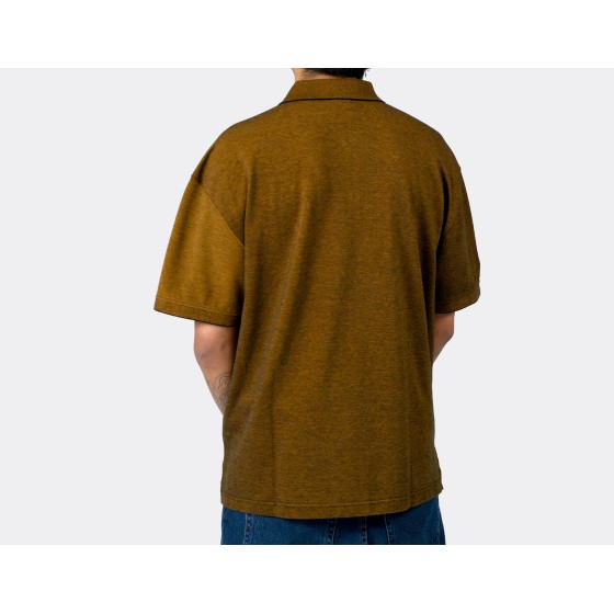 Polar Surf Polo Shirt Pique Black Caramel