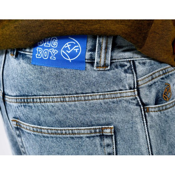 Polar Big Boy Shorts Heavy Washed Blue