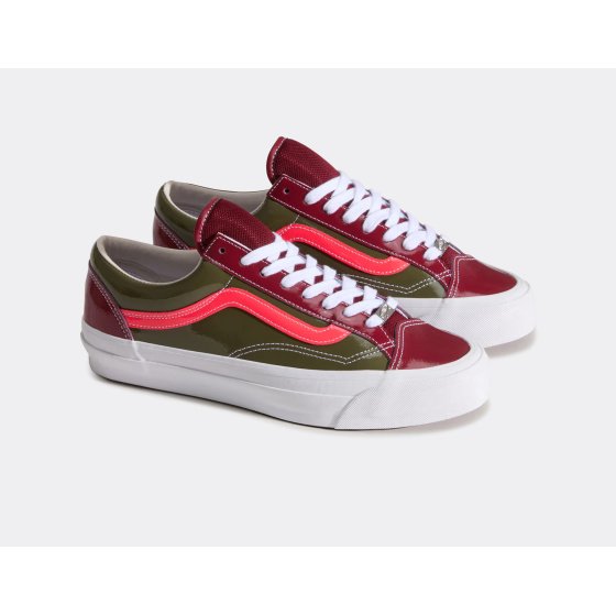 Vans LX Old Skool 36 Patent Bordeaux Olive