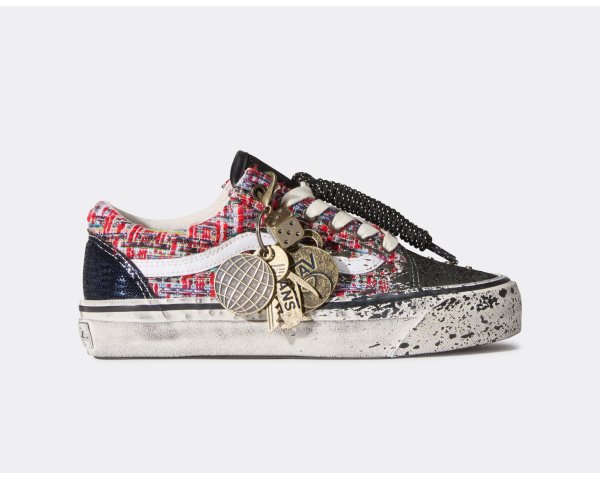 Vans LX Old Skool Charms Red Black