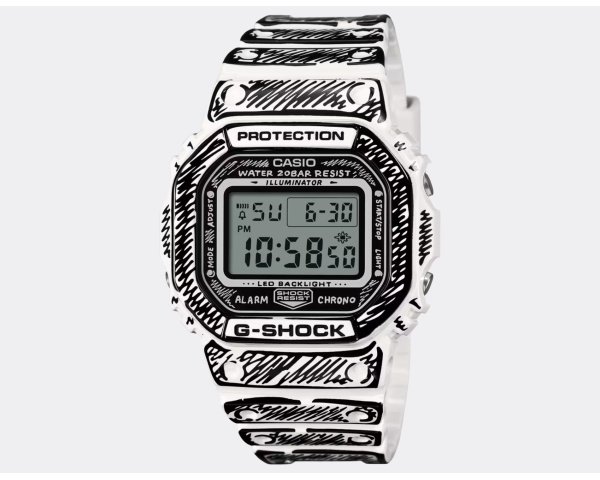 G-Shock DW-5600JV-7ER Joshua Vides White