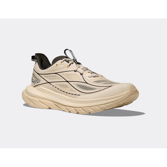 Hoka Mach Remastered Eggshell Asphalt Grey