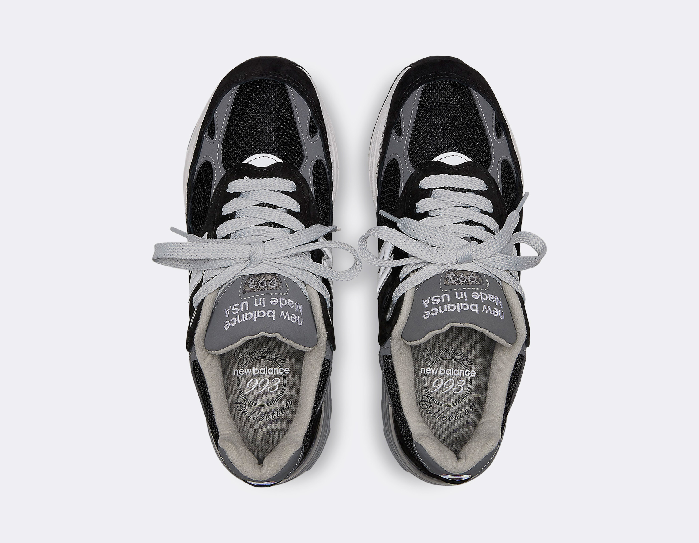 New Balance 993 ブラック/グレー 9.5 US New Balance 993 Black Made in USA