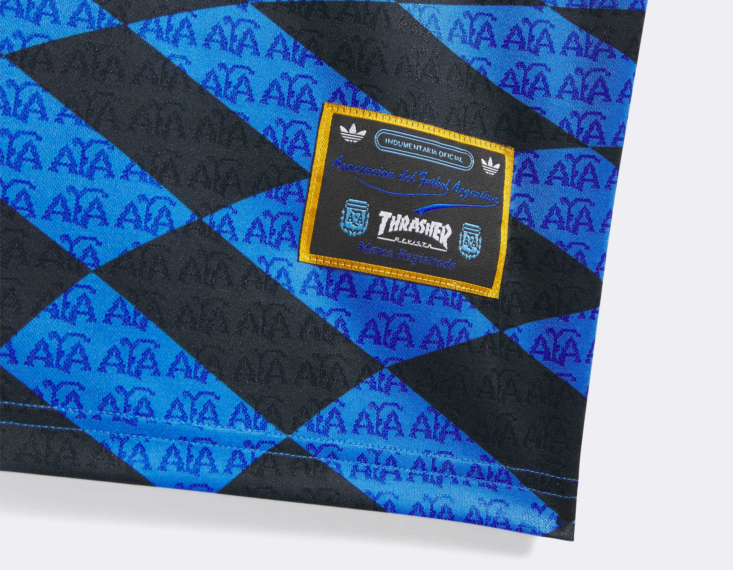 adidas Skateboarding Jersey Thrasher AFA Blue KX4551