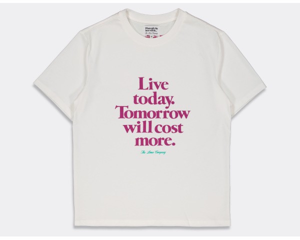 The Loose Company Live Today T-Shirt White