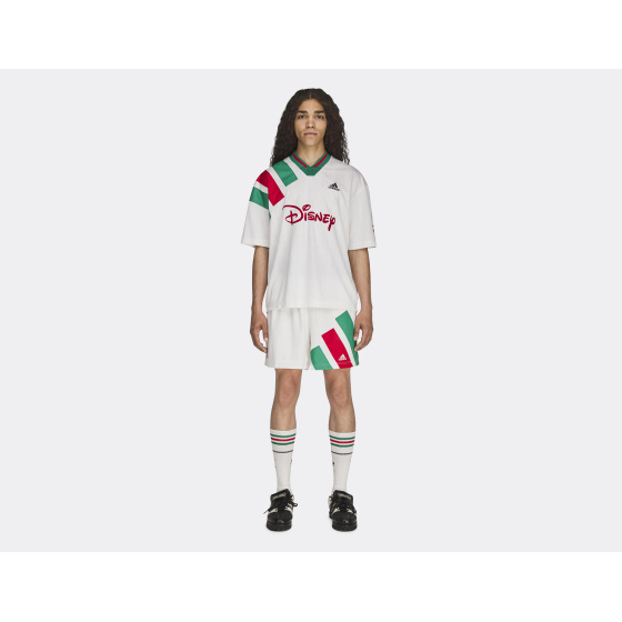 adidas Brain Dead Disney Football Short Chalk White