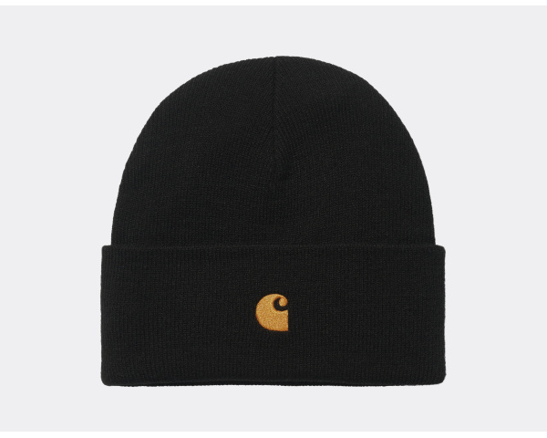 Carhartt WIP Chase Beanie Black Gold