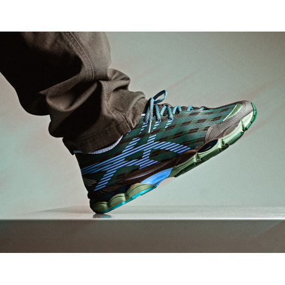 Asics US8-S Gel-SJ33 Roasted Coffee Periwinkle Blue
