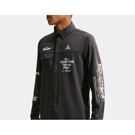 Nike ACG Aireez UV Long Sleeve Graphic Top Dark Smoke Grey